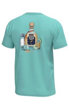 NEW SOUTHERN POINT CO. men's pickleball tee in bottled greyton